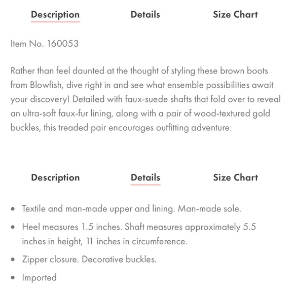 ⭐️ HP ⭐ Blowfish Faux Leather Suede & Fur Boots - Picture 5 of 6